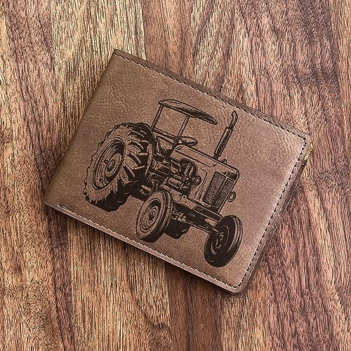 Farm Tractor Engraved Wallet: For the Farmer at Heart - Ideal for Dad, Uncle, Grandfather on Birthday, Father's Day, Christmas3
