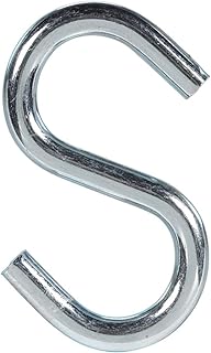 Hampton Medium Zinc-Plated Silver Steel 2.75 in. L S-Hook 160 lb. 1 pk