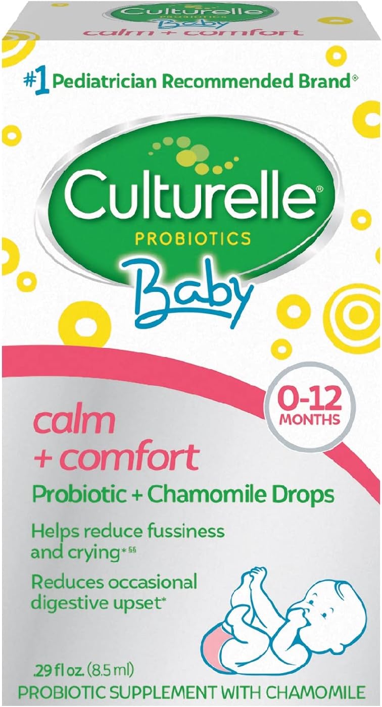 Baby Calm + Comfort Probiotics + Chamomile Drops | Helps Reduce Occasional Infant Digestive Upset, 0.29 fl. oz. Drops