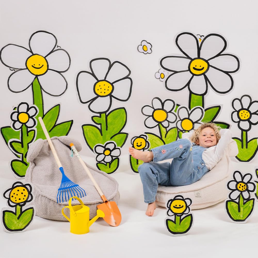 MISIOO Worek do siedzenia dla dzieci, worek do siedzenia z wypełnieniem, nadaje się do prania, Corduroy Premium 100% poliester, stabilny i miękki, wymiary 68 x 45 cm, do pokoju dziecięcego