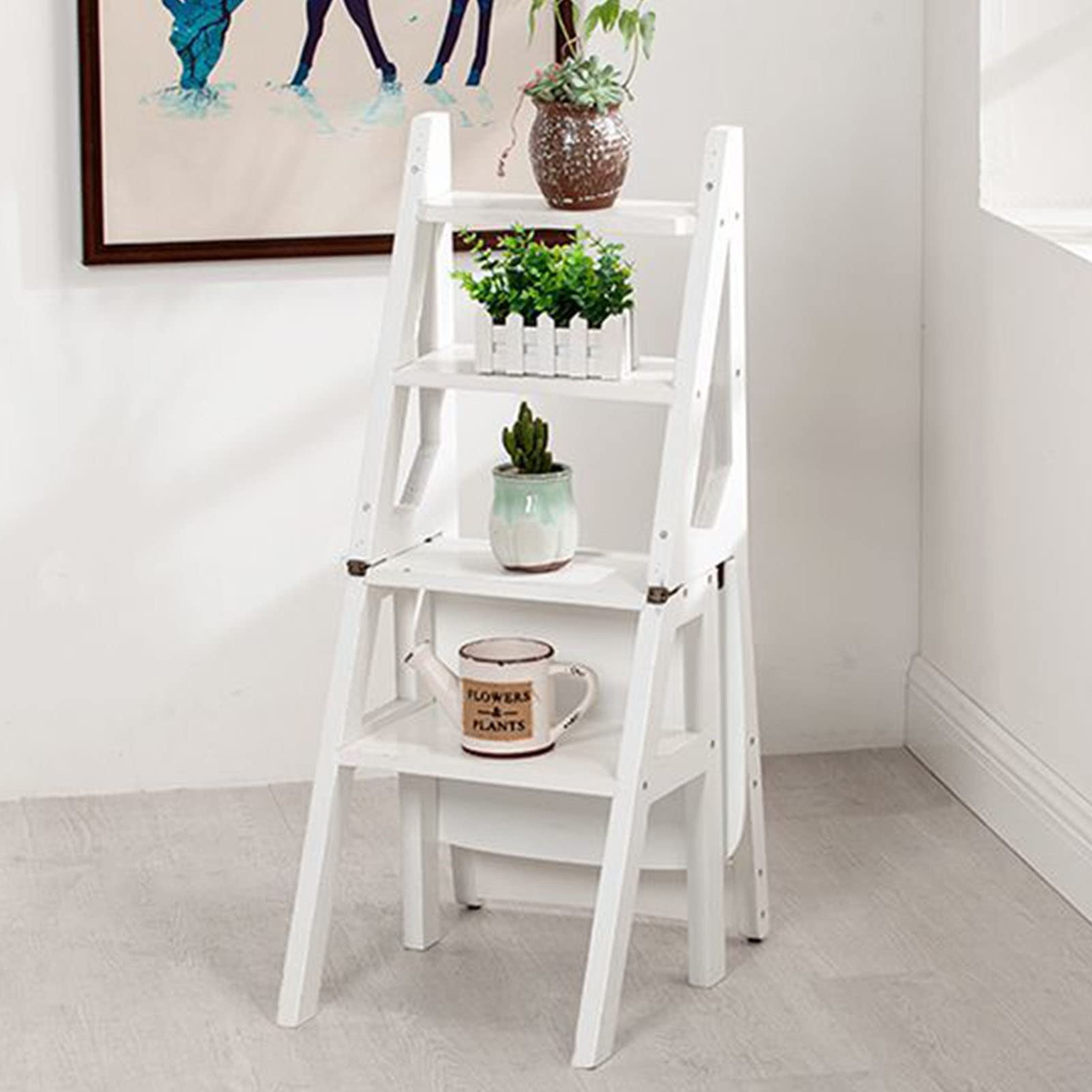 Chaise escabeau tabourets bois pour optimiser l'espace de votre cuisine