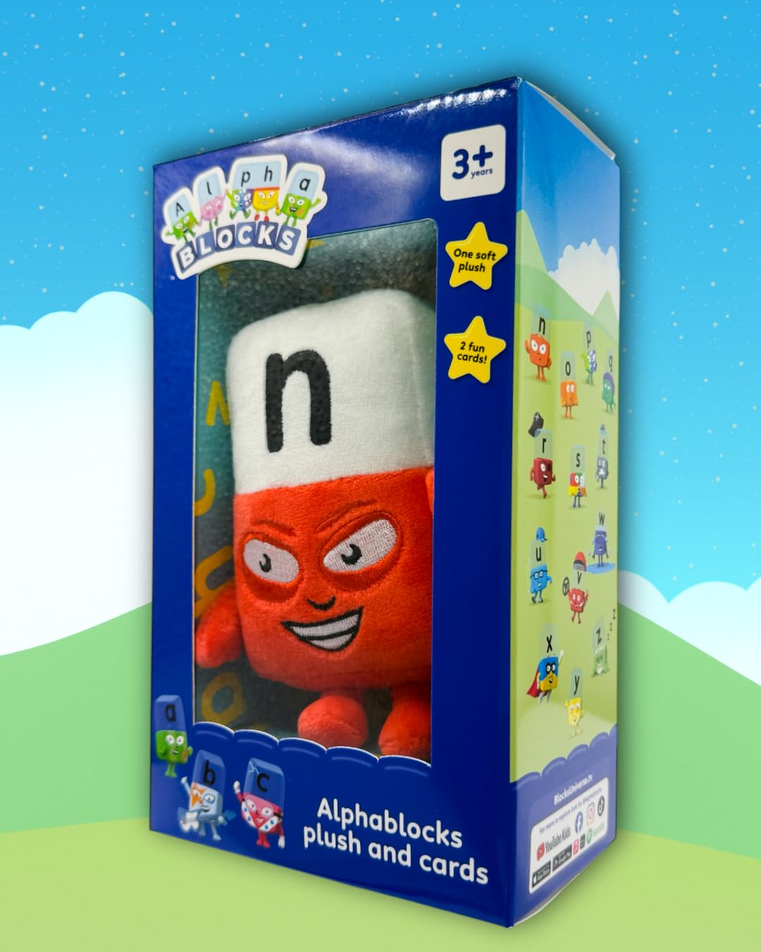 Antertoys Alphablocks Plush & Cards (Alphablocks N) โ image 1