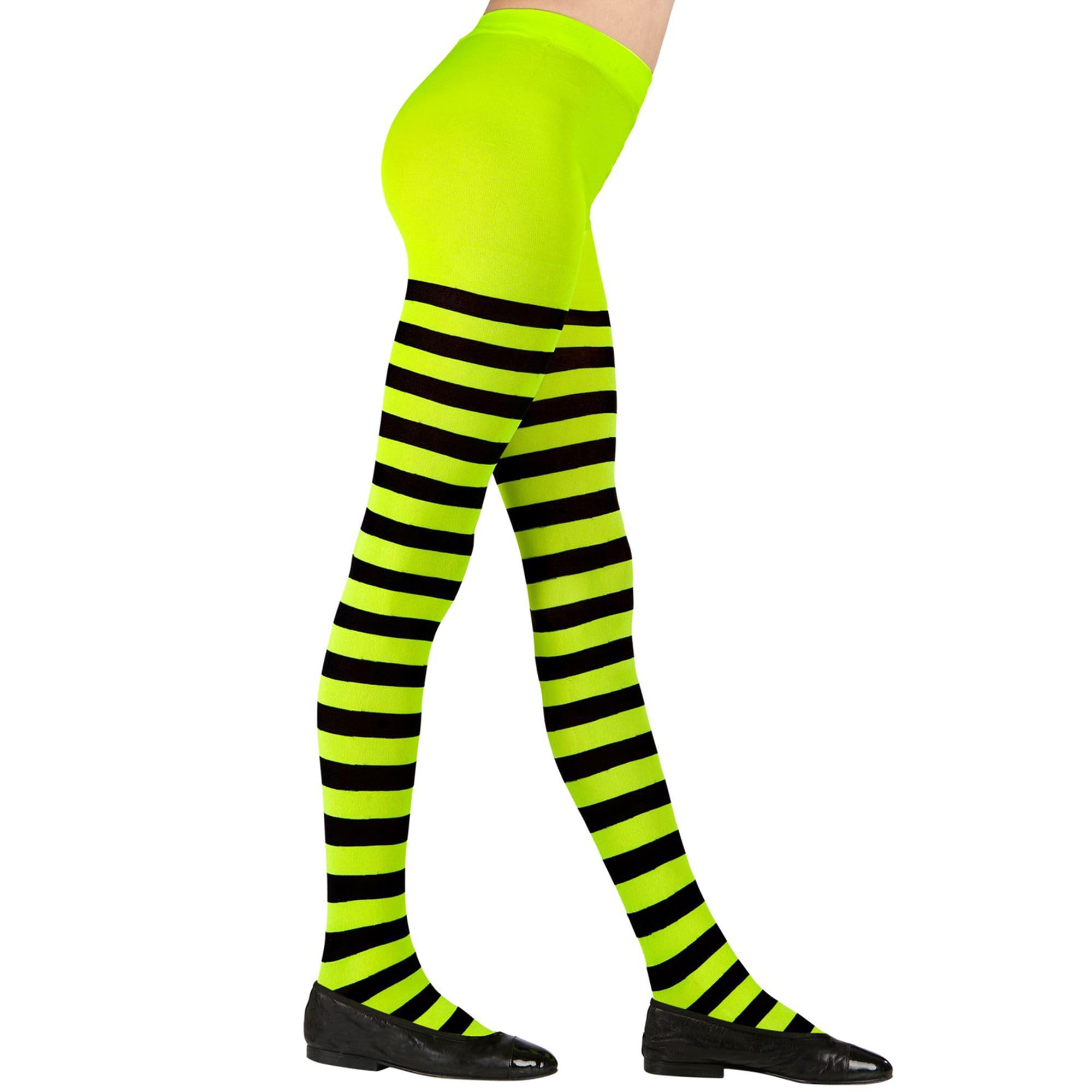 W WIDMANN MILANO Party Fashion - Collant a righe per bambini, accessori per costumi da strega, coccinella, ape, elfo, per tutti i giorni e molto altro ancora