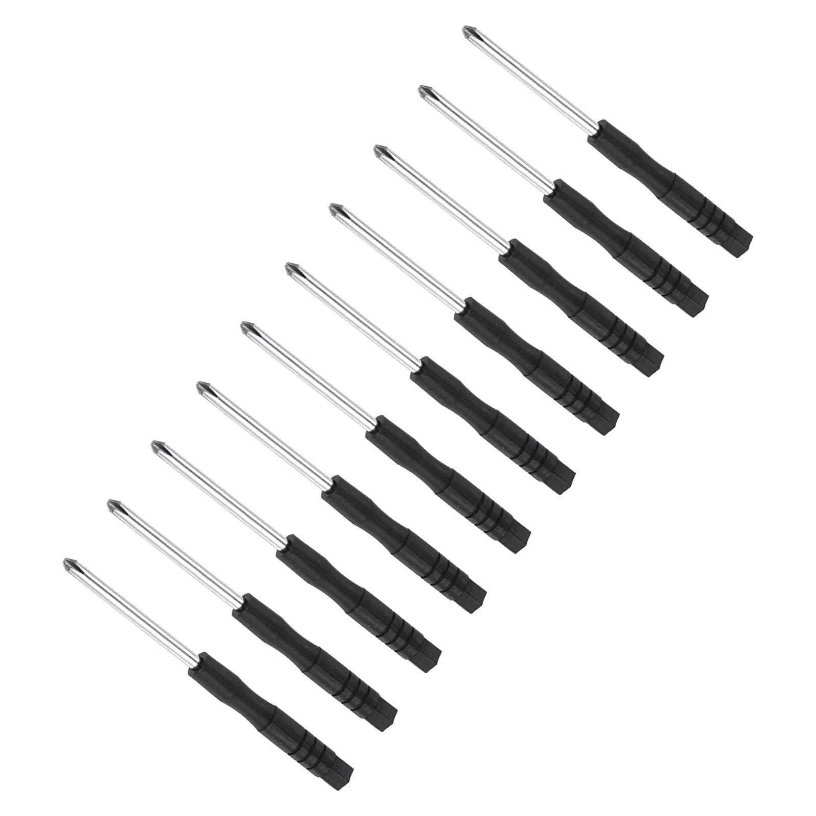 CoCud Tiny Phillips Screwdriver, 3mm Size 80mm Length, S2 Steel Cross Head Screw Driver with Non-Slip Handle