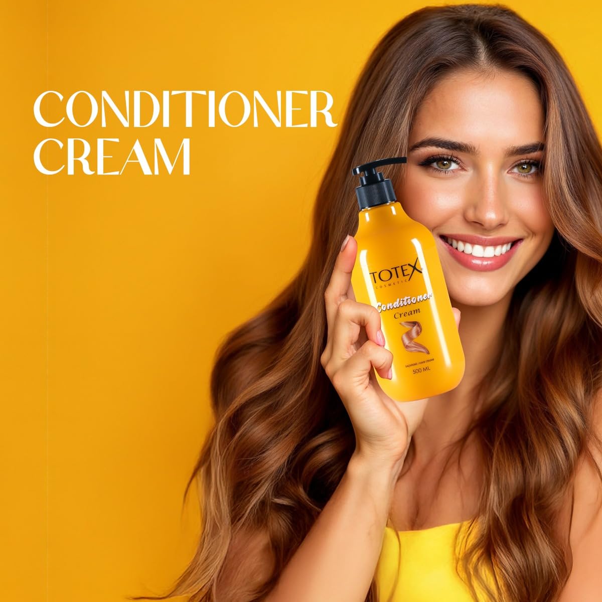 Totex Premium Hair Cream Conditioner 500ml, Beige, 500 ml (Pack of 1) - Image 3