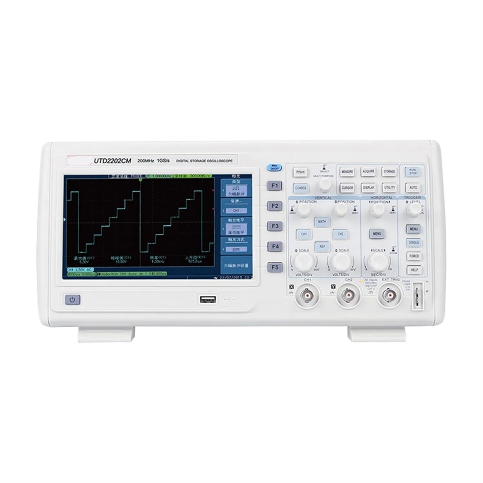 UTD2062CM UTD2102CM UTD2202CM Multi-functional Digital Storage Oscilloscope Switchable Probes 2 channels 1GS/s with USB.(UTD2062CM 60MHz)