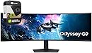 Samsung LS49CG954E 49 inch Odyssey G9 G95C DQHD 240Hz 1ms(GtG) DisplayHDR 1000 Curved Gaming Monitor (Renewed) Bundle with 2 YR CPS Enhanced Protection Pack