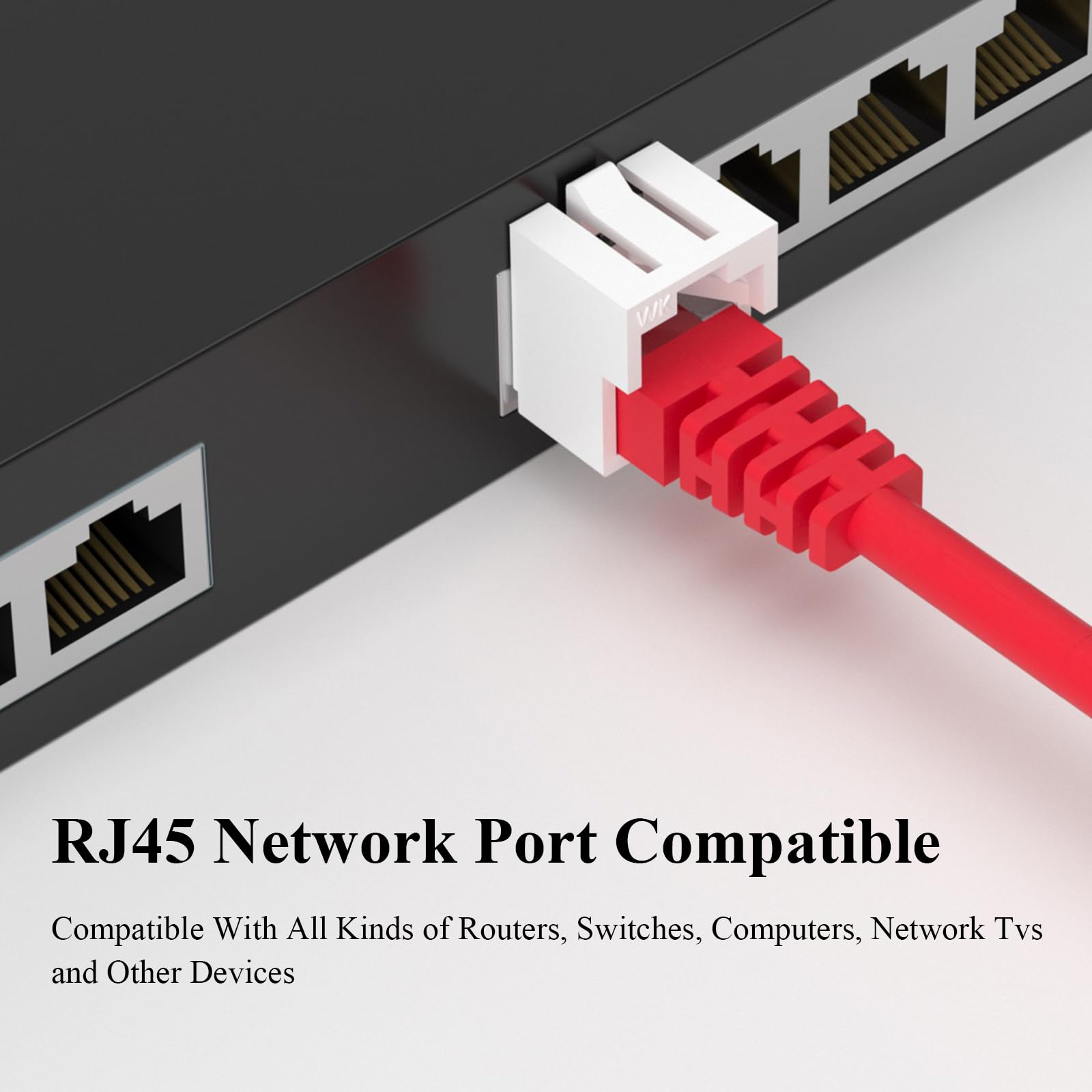 20 bloqueadores de puertos de red RJ45 y cubierta antipolvo con 1 llave, bloqueo de puerto de red, protector de puerto Ethernet, bloqueo de cable LAN para bloquear cables Ethernet, para oficinas y