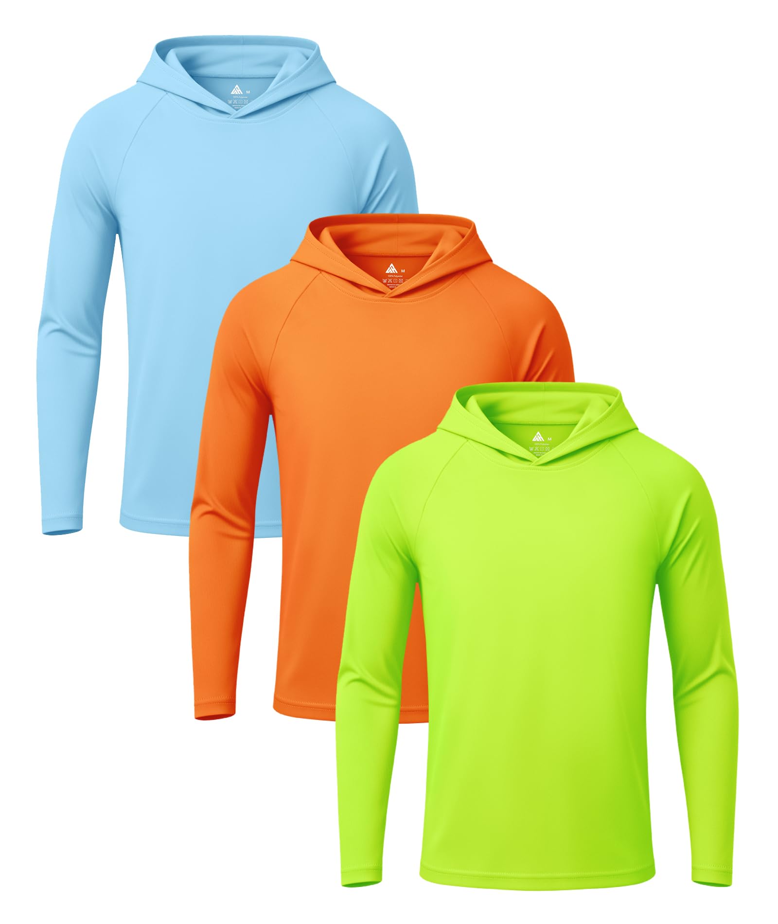 ZITY UV Shirt Kinder Langarm UPF 50+ Schnelltrocknend Schwimmshirt 3 Stück Rash Guard Kinder Badeshirt Jungen Sonnenschutz Hoodies für Strand Wassersport Outdoor 6-15 Jahre