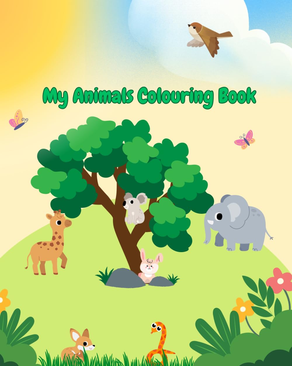 My Animals Colouring Book: 200 Pages of Large Animal Designs to colour (My Colouring Book Series)