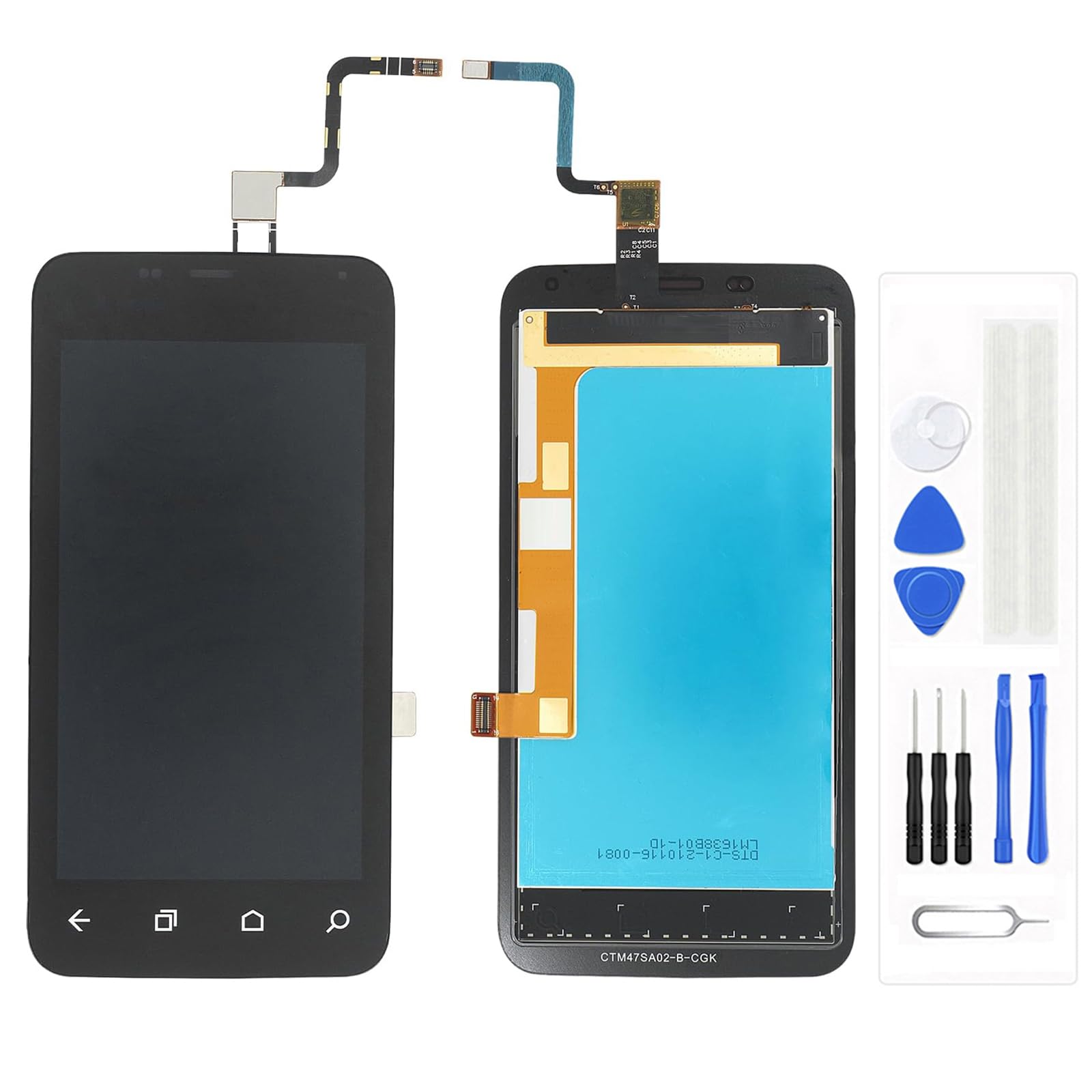 Schermo LCD per Honeywell Dolphin CT60 LCD Display Digitizer Vetro Touch Schermo Ricambio (Nero)