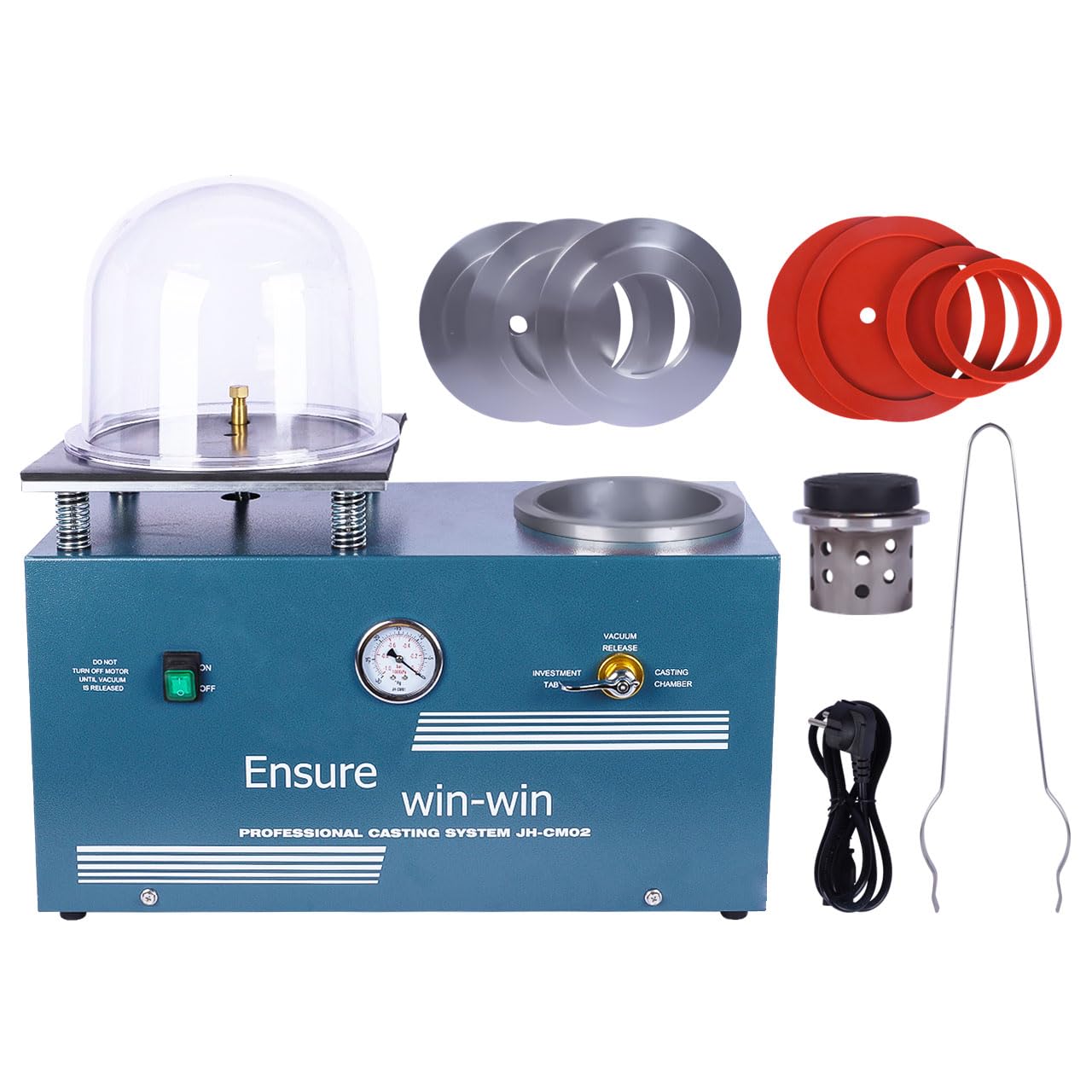 2L Lost Wax Method Jewelry Vacuum Investing Casting Machine