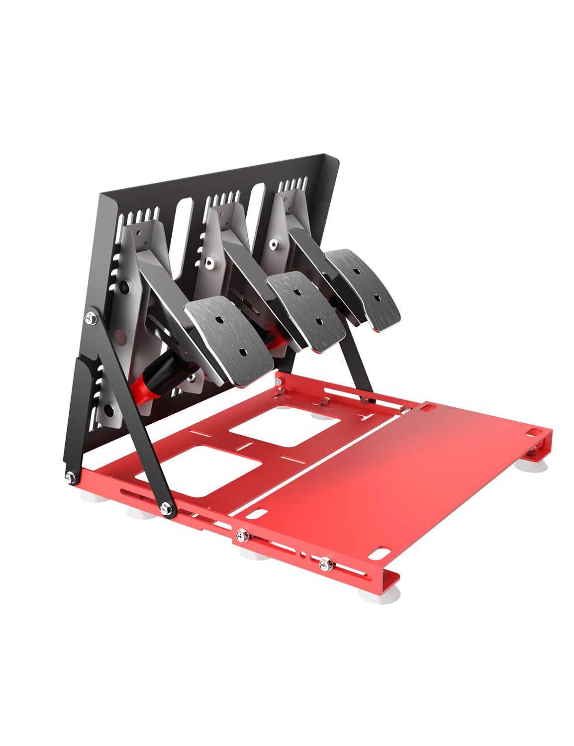 Kit Pédales Inversées pour Sim Racing Compatible avec Logitech G PRO/G920/G923/G29/G27/G25, Thrustmaster RACELINE PEDALS III, Simagic P1000 Series et MOZA CRP2 Series - Angle et Distance Réglables