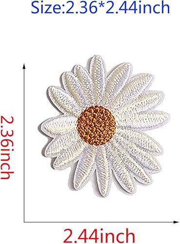 Miniatura 5 de Parches termoadhesivos de mariposa de flores 16 parches decorativos bordados para bricolaje chaquetas ropa bolsos artes manualidades costura