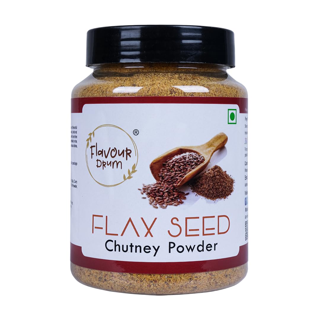 Flavour Drum Flax Seed Chutney Powder,7 oz (200 g) | Podi | Healthy | Fresh and Tasty |