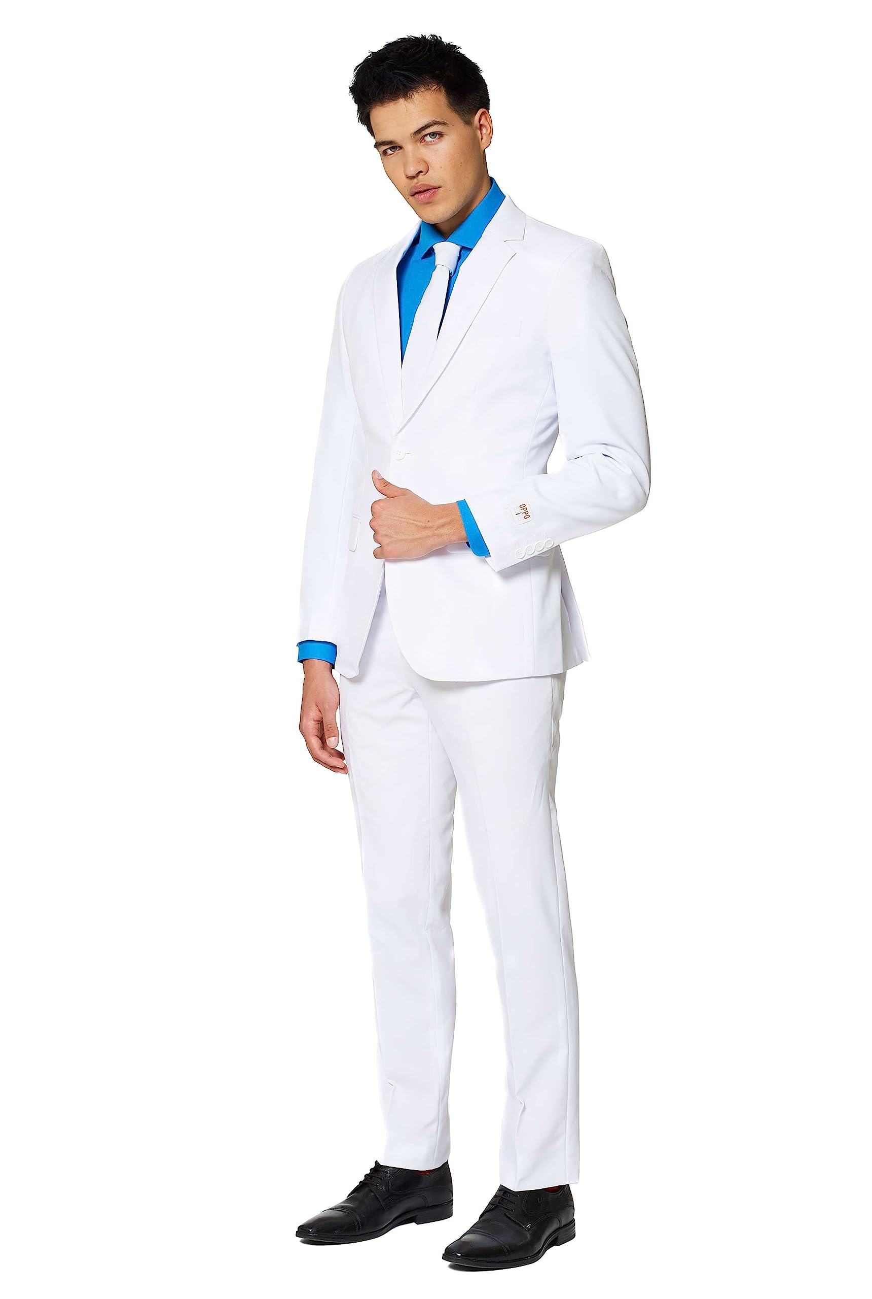 Opposuits Solid Color Party Suits - Colorful Outfits for Prom Weddings Bachelor Parties - Comes with Blazer Pants