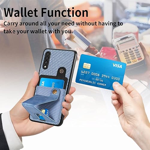 Miniatura 4 de Asuwish Funda de teléfono para Samsung Galaxy A50 A50S A30S con protector de pantalla de vidrio templado y soporte delgado para tarjetas, soporte