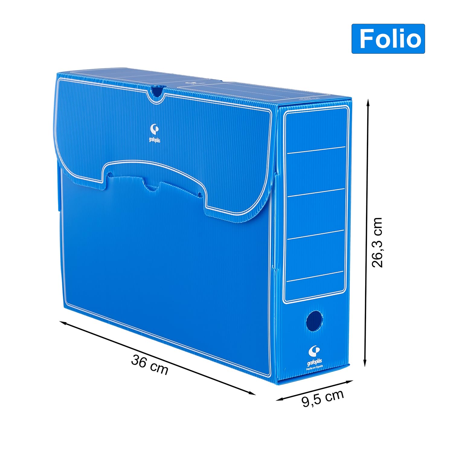 Grafoplas 521918 - Archivio definitivo, polietiline, blu