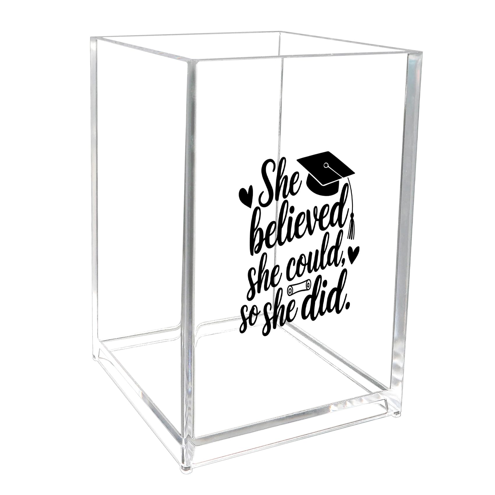 Graduation Gifts for Her Him Kindergarten Preschool High School 5th 8th Grade College Middle School Masters Degree Graduation Gift Pen Holder for Desk