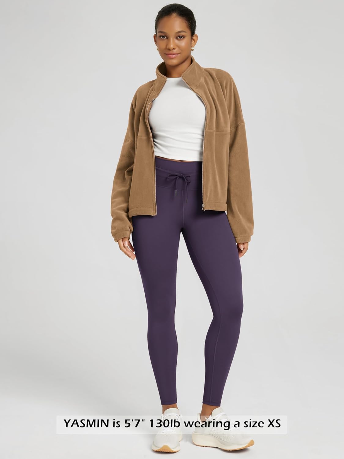 ODODOS Women's Drawstring Tie Daily Leggings 25" / 28" High Waist Workout Yoga Pants - Image 3