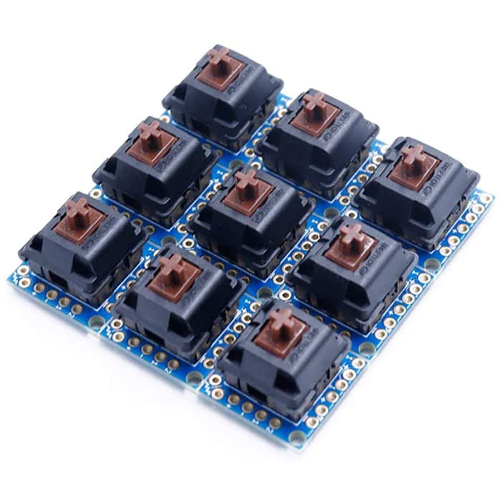 Amazon.co.jp: Treedix 9個セット キースイッチ用ピッチ変換基板 茶軸