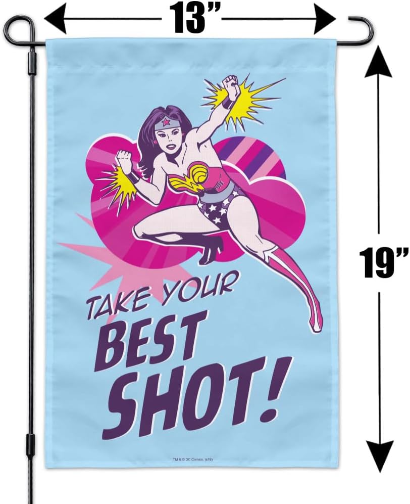 Wonder Woman Take Your Best Shot Garden Yard Flag