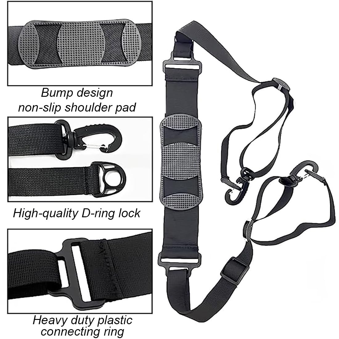 Correa de Hombro para Patinete, Correa Patinete Electrico Ajustable, Correa de Transporte Mano para Niños Bicicleta Plegable, Patinete Eléctrico Accesorios