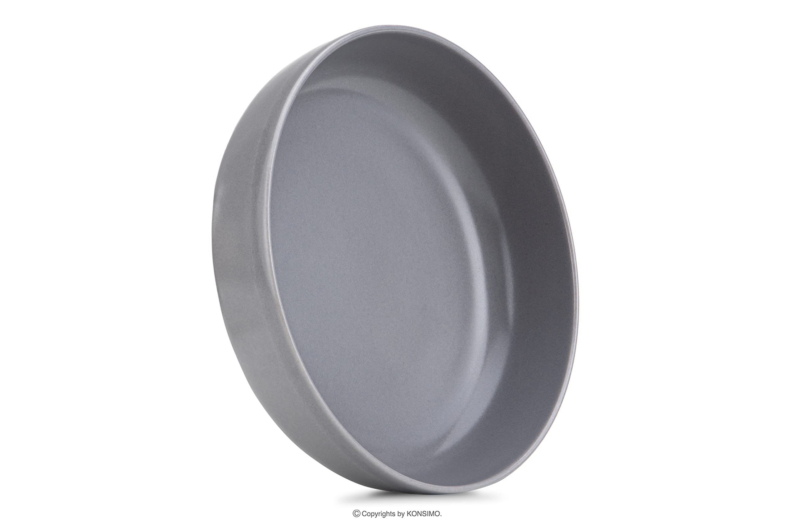 konsimo. VICTO Set 6 Diner Borden - Serviesset 6 Personen - Vaatwasmachine- en magnetronbestendig - Moderne Bordenset - Platte Borden - Grote Borden - 27 cm - Wit