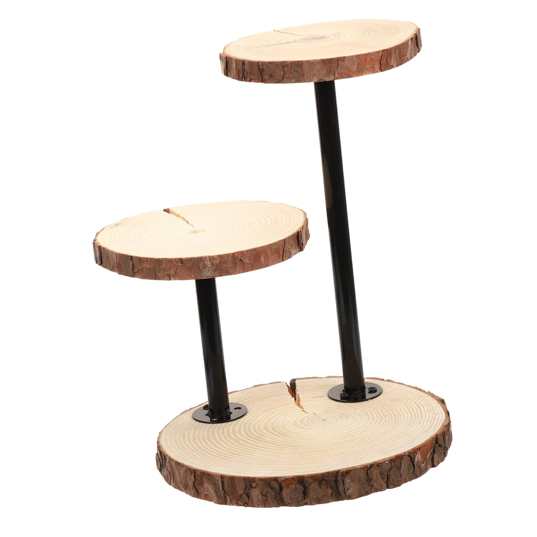 NAMOARLY 1 Set Multi-layer Display Stand Display Shelf Display Shelves Cake Tray Dessert Display Stand Stair Basket Cake Table Cake Stand Three-layer Display Rack Wedding Cake Shelf Wood