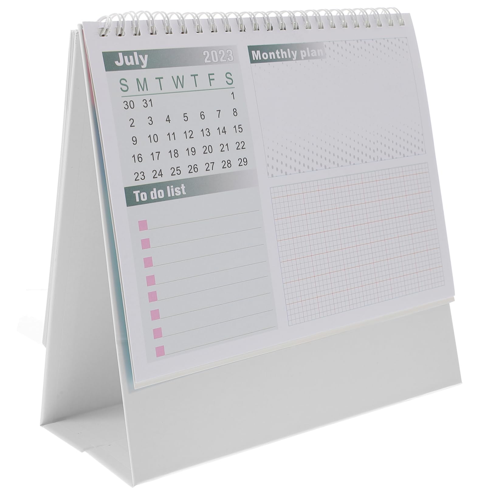 Lurrose 4stücke Tischkalender Englischer Desktop-kalender Mit Countdown-ornament Für Büro Und Zuhause Monate Modernes Design Für Planung Und Organisation
