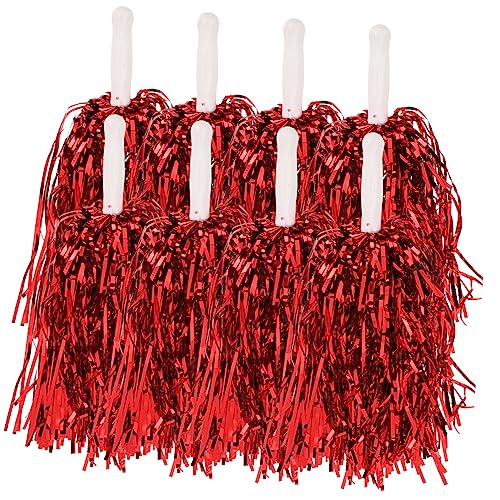Équipe de cheer fleurs de main rouges brillantes et résistantes x24