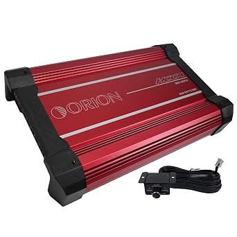 Orion HCCA3000.1DSPLX High Performance 3000W RMS Competition High Current Class-D Monoblock Amplifier - 1 Ohm Stable Low Pass Filter Bass Boost Control Mosfet Power Bus Knob Made in Korea
