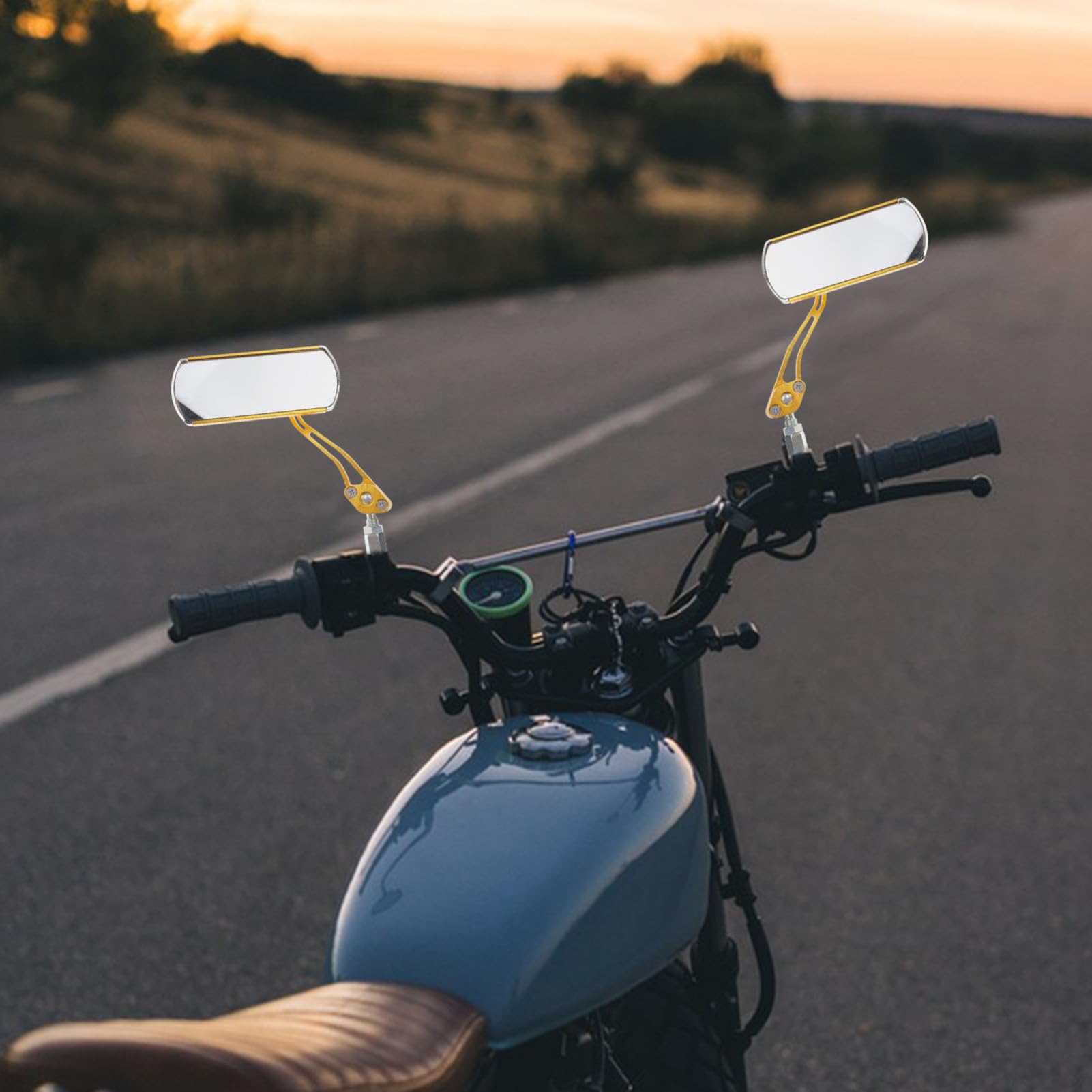 2pezzi Specchietto Retrovisore Regolabile Per Bicicletta Per Scooter Facile Installazione Angolo Di Visione Ottimale Accessorio Per Ciclisti e Appassionati Di Veicoli Elettrici