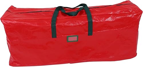PRETYZOOM 1 bolsa de almacenamiento impermeable, bolsa de regalo, organizador con cierre de cremallera, bolsas para árbol de Navidad, almacenamiento