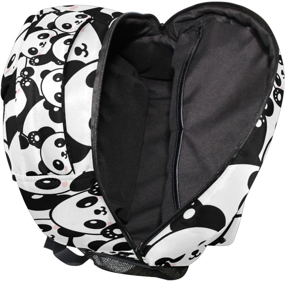 ALAZA Panda Backpack for Girls Elementary School Bag Kids Bookbag Personalized Travel Daypack 3rd 4th 5th Grade Rucksack Laptop Back Pack