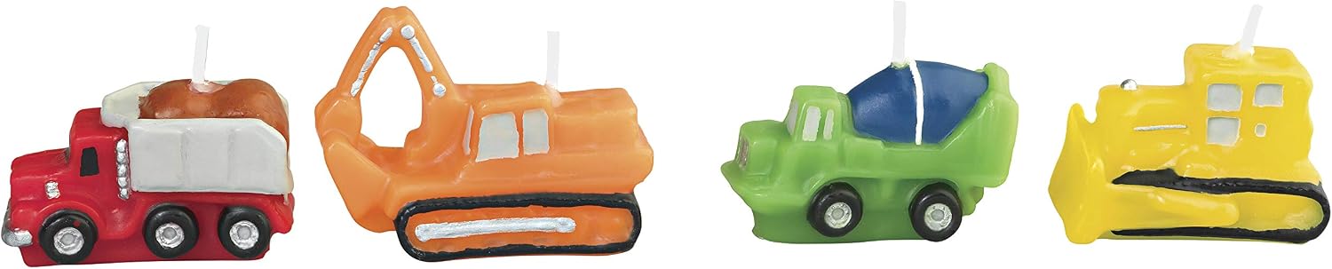 Construction Vehicles Birthday Candles by Wilton