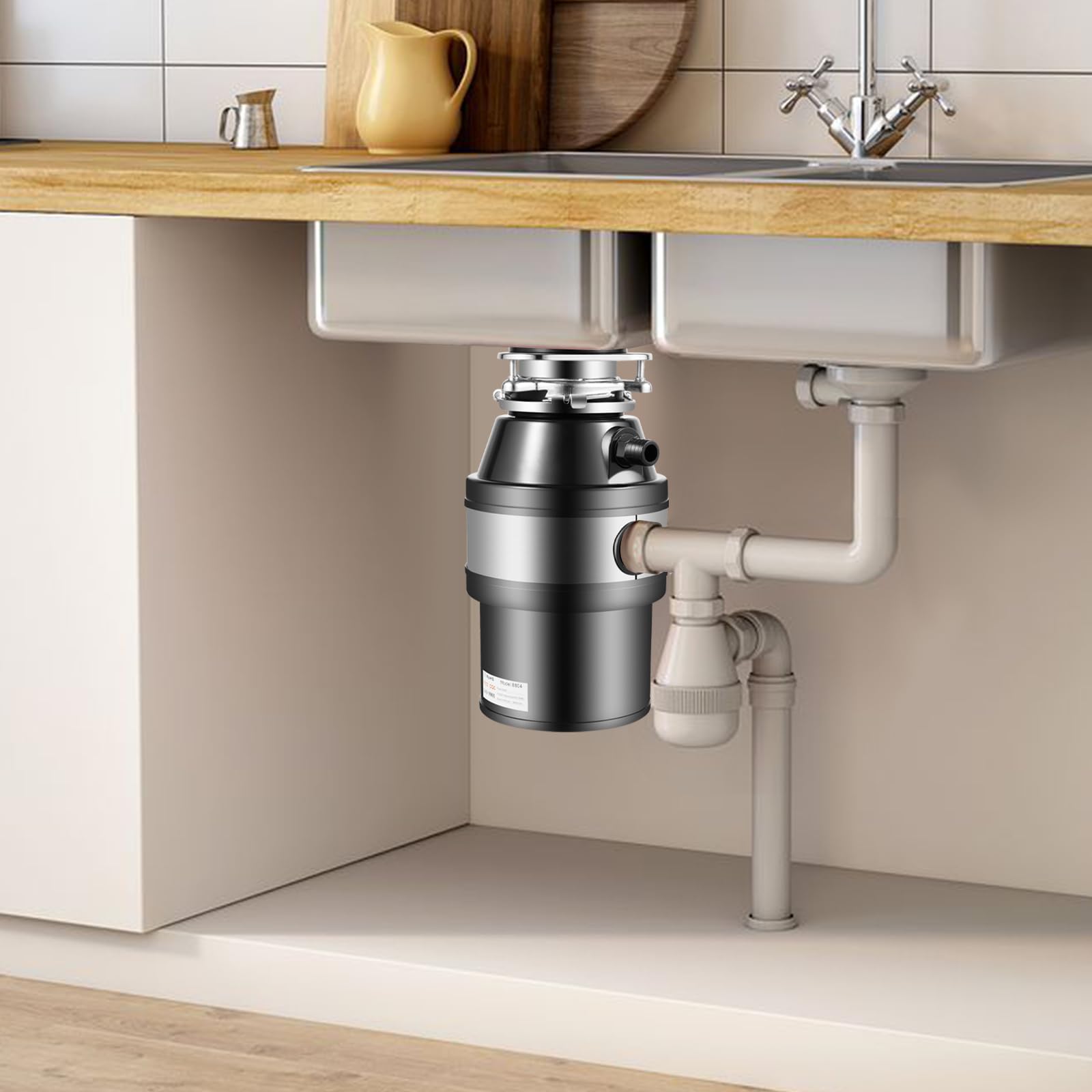 Trituratore per rifiuti da cucina, 1,2 l, trituratore per rifiuti da cucina