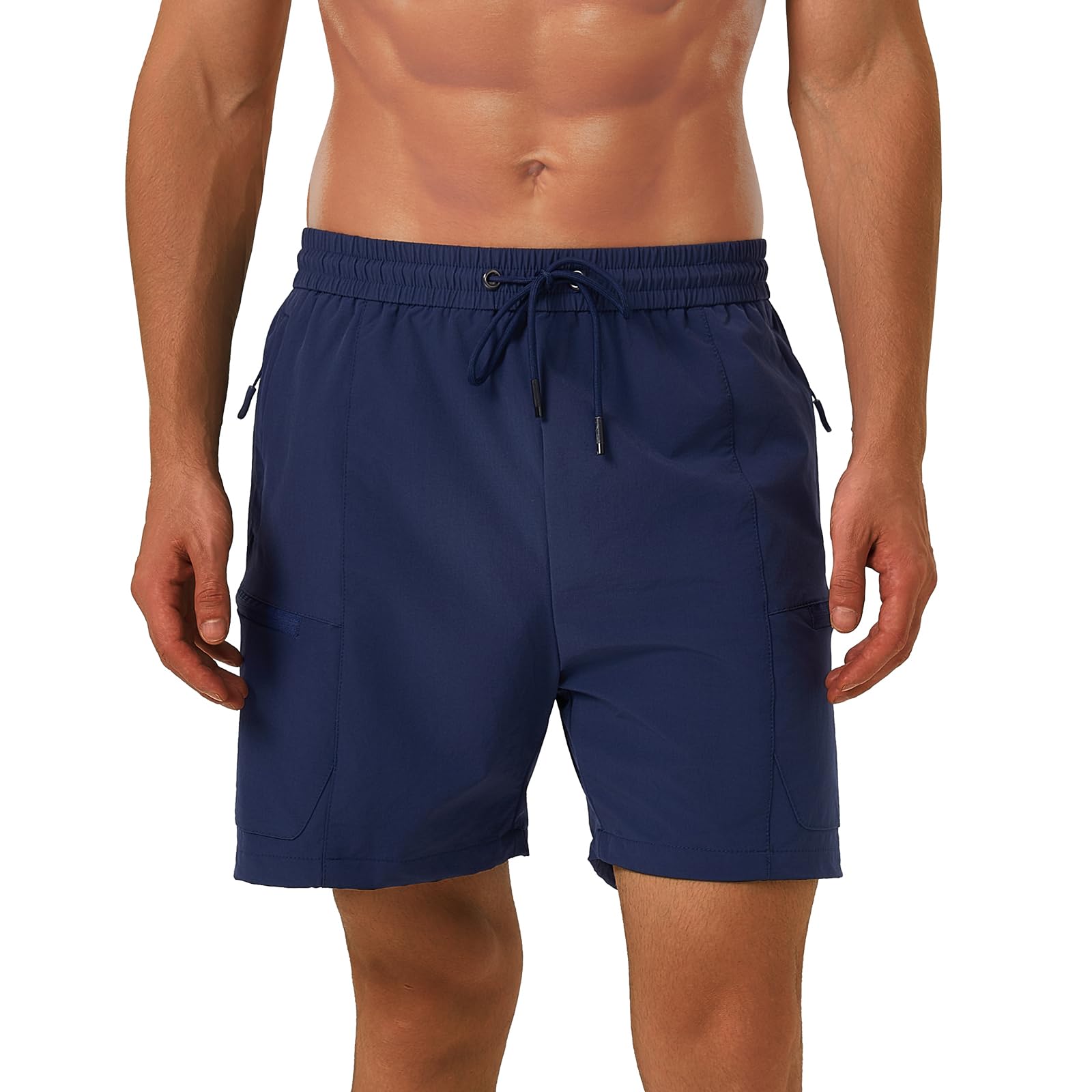 Aureonus Badehosen für Herren Männer Badeshorts mit Reissverschluss und Mesh-Futter