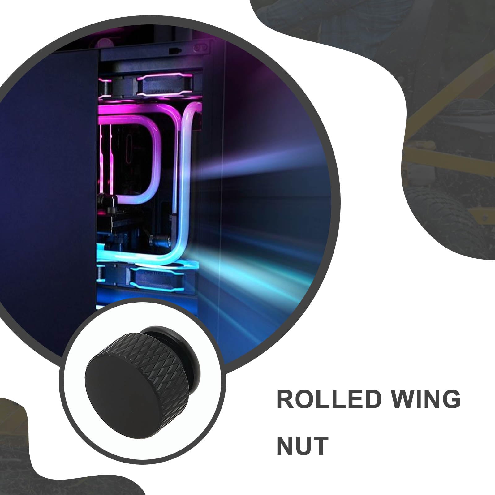 The Lord Of The Tools Pack Of 10 Knurled Nuts M5 X 0.8 Mm - View #13