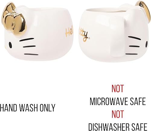 Miniatura 98 de Silver Buffalo Sanrio Hello Kitty and Friends Pompompurin - Taza de cerámica esculpida en 3D, 20 onzas