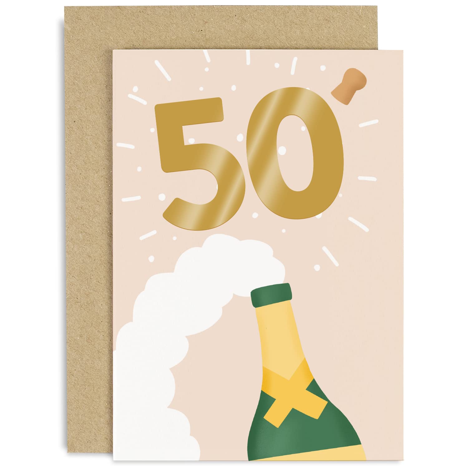 Old English Co. Geburtstagskarte Mit Goldfolie – Witzig & Stilvoll, Innen Blanko