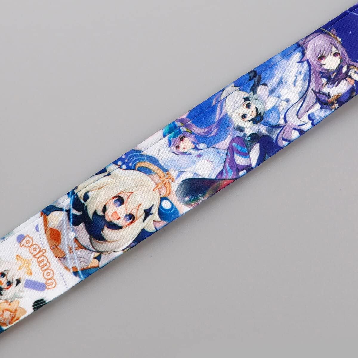 Pinstant Genshin Impact Keqing Klee Paimon Anime Manga 17.7" Neck Lanyard Keychain Holder ID Badge Mobile Phone Pin Strap - Image 3
