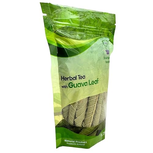 Miniatura 2 de Hojas de guayaba, Quiere Te, 1.76 oz (50 gramos), hasta 20 tazas, hojas enteras secas, guajava de Psidio, té de hojas sueltas de hierbas de guayaba,