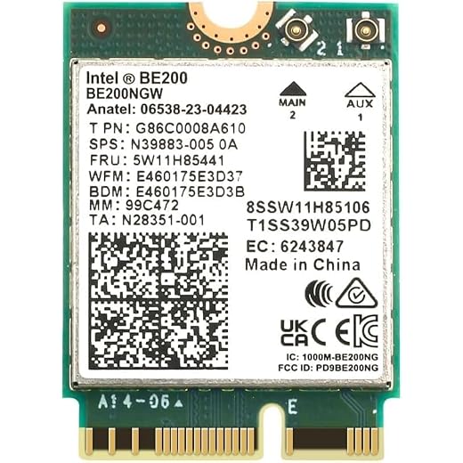 DIGIPARTS AX210NGW WiFi Card, WiFi 6E AX210NGW M.2 2230 Wireless WiFi Card BT5.2 802.11ax Tri-Band 160MHz 2x2 MU-MIMO AX210 3000Mbps NGFF, Support Windows 10 64bit, M.2/NGFF
