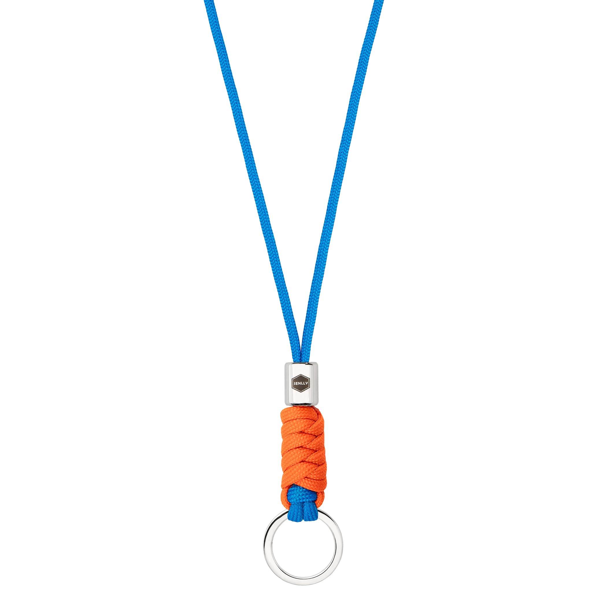 SENLLY Neck Lanyard Keychain for keys, Cell Phone, ID Badge Holder, Paracord Braided Design with Stainless Steel Hardware