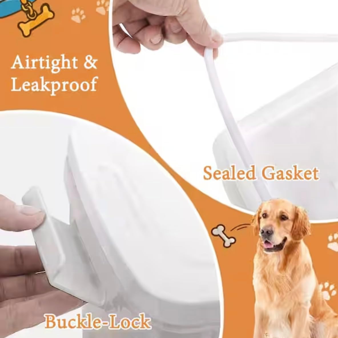 Airtight Pet Food Storage Container with Scoop DS05058
