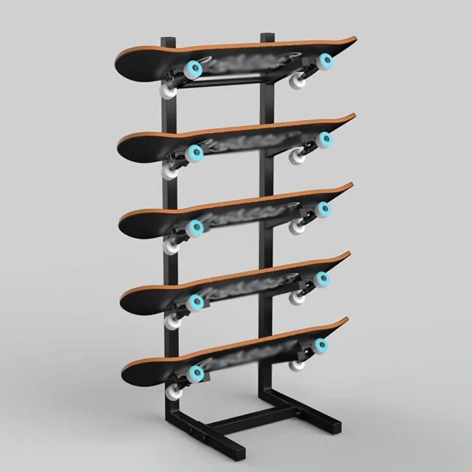 Soporte para Tablas De Snowboard - Portaesquís De 5 Niveles | Soporte para Wakeboard, Expositor De Tablas De Muestra, Expositor De Suelo para Garaje O Tienda