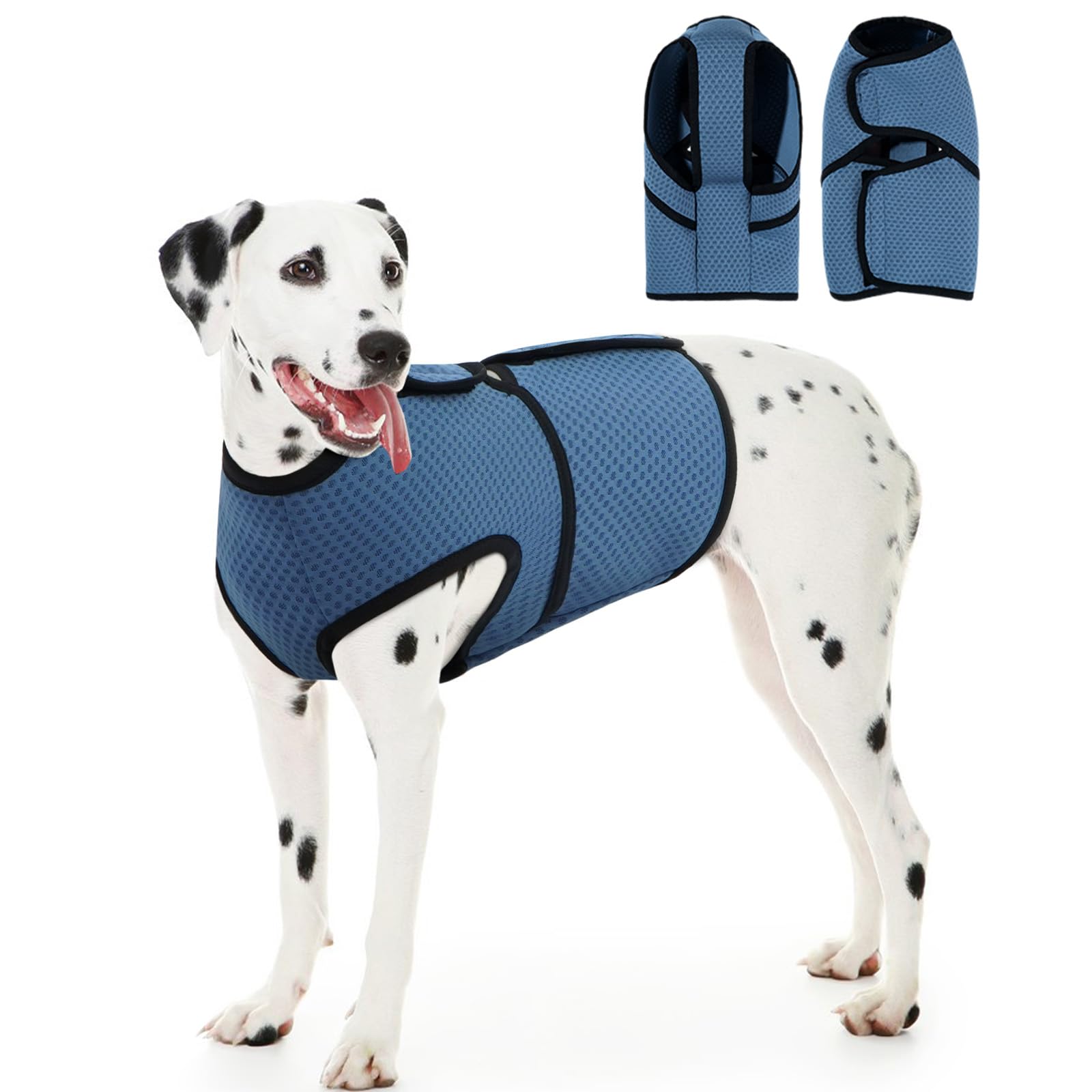 Manteau réglable pour soulager l'anxiété des chiens XL bleu lac