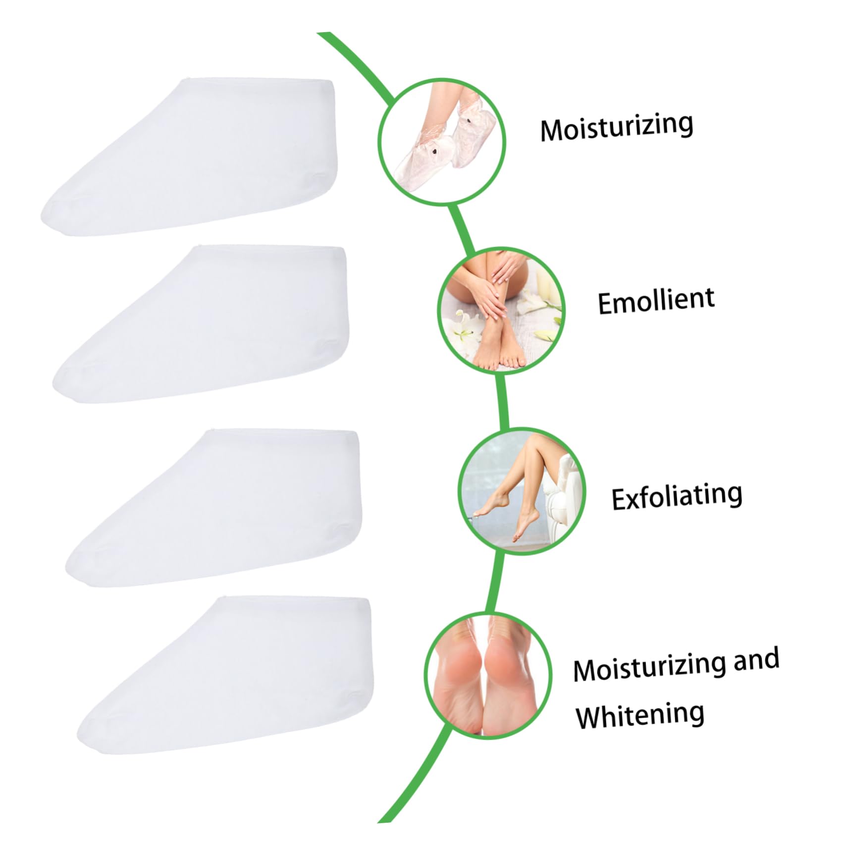 PartyKindom 3Pairs Moisturizing Cotton Socks Non Slip Foot Care Socks for Women Breathable for Dry Feet Comfortable Sweat Absorbent Socks