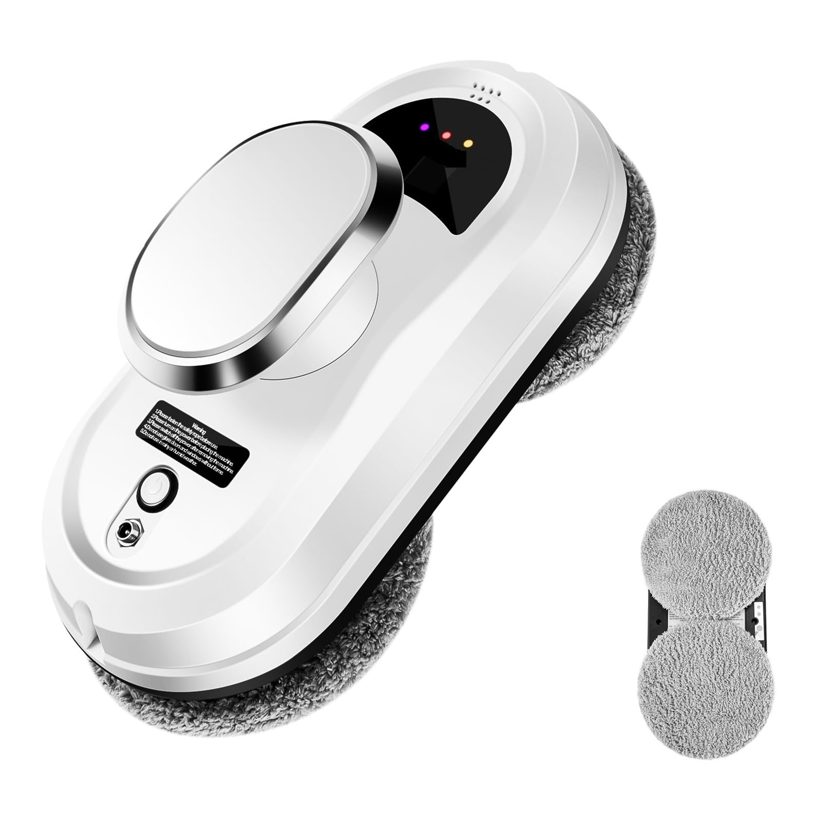 Hghadpltm One Color Vacuum Glass Cleaning Robot With Remote Control, Path Planning Electric Window Cleaner 2800Pa Suction Power For Smooth Surfaces